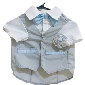 FORMAL DOG WAIST COAT WITH ATTACHED SHIRT😍🐶